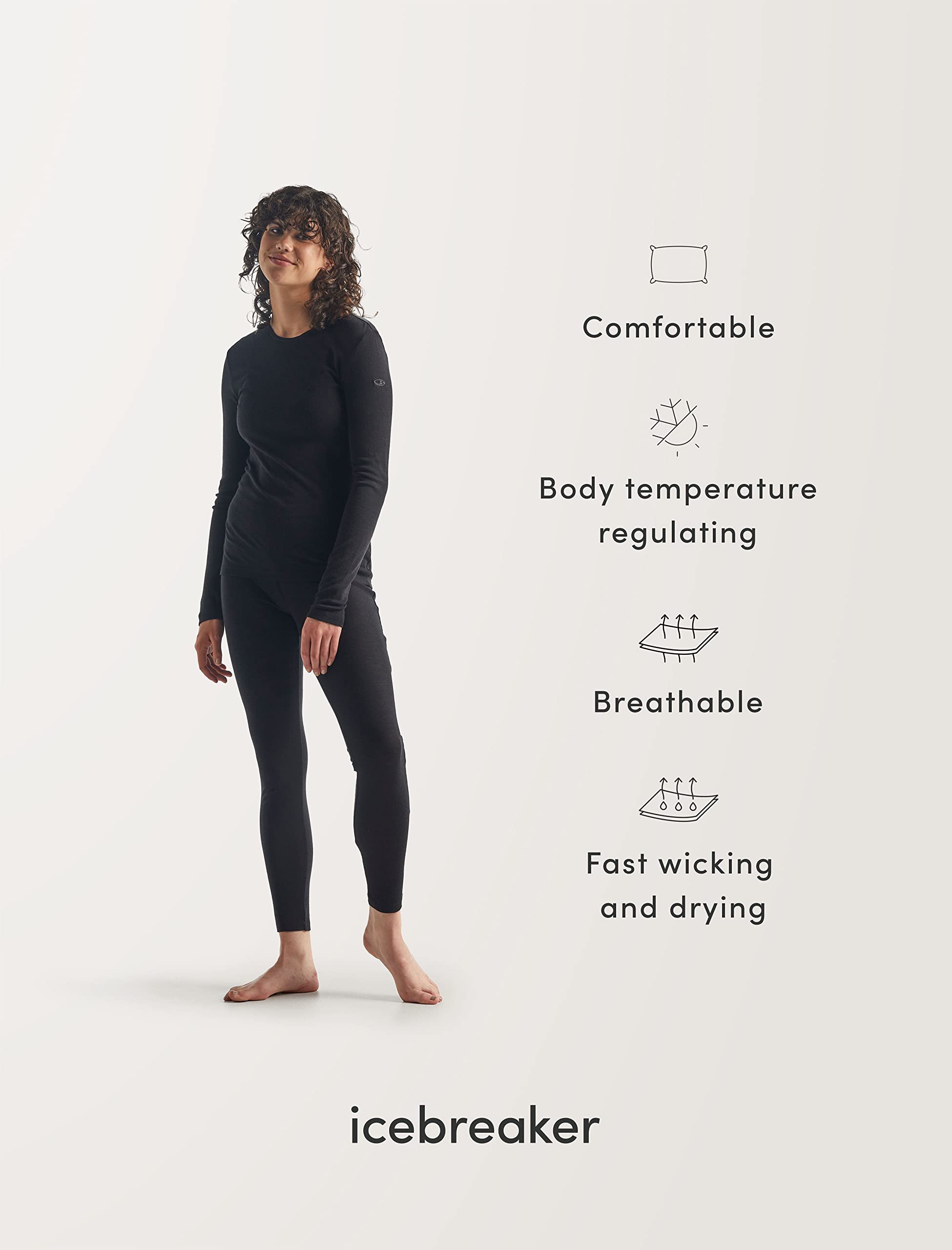 Amazon.com: Icebreaker Merino Women's 260 Tech Long Sleeve Crew